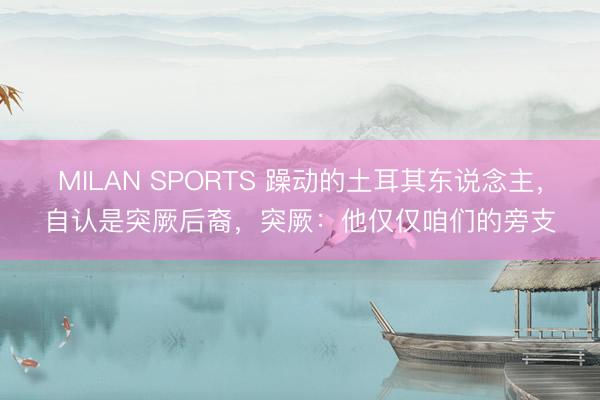 MILAN SPORTS 躁动的土耳其东说念主,自认是突厥后裔,突厥:他仅仅咱们的旁支